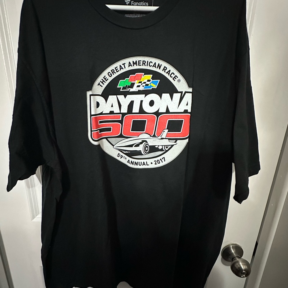 Nascar Black Daytona 500 Short Sleeve Tee